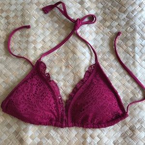 bikini swim top Triangle Deep Red
